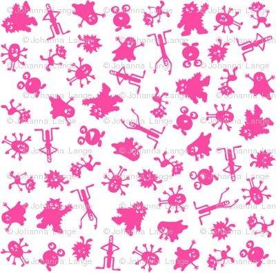 I Love Monstas Pink