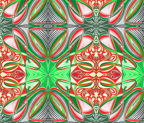 Strawberry_Lime3 fabric by yezarck on Spoonflower - custom fabric