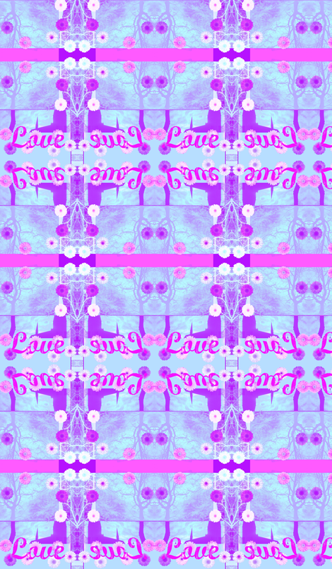 Summer Love Blue, June 21, 2012 by Evandecraats fabric by _vandecraats on Spoonflower - custom fabric