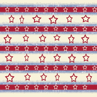 Stars And Stripes Red, Off-white stars, ATD 504 