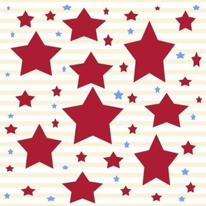 Stars And Stripes Red And Blue Stars, ATD 507