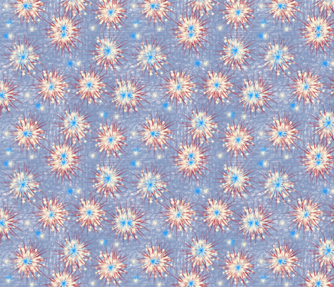 Stars And Stripes Bright Fireworks, ATD 509 fabric by arttreedesigns on Spoonflower - custom fabric