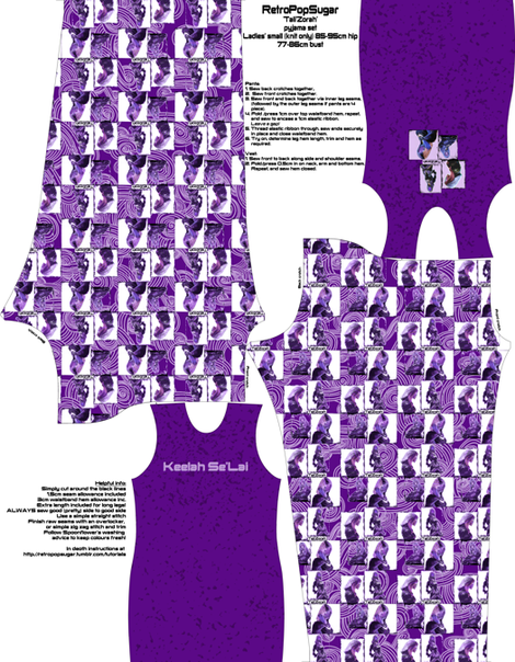 Ladies' 'Small' Custom Geek Pyjamas