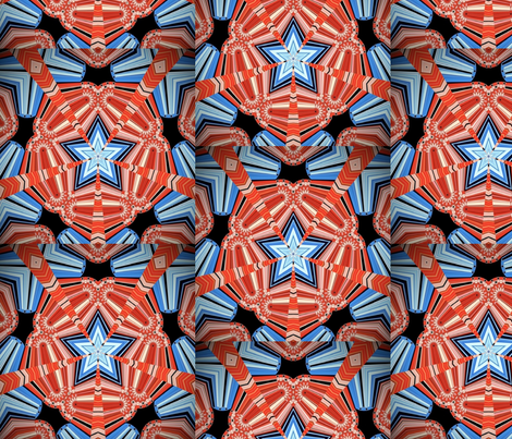TRUE BLUE SUPER HERO fabric by dovetail_designs on Spoonflower - custom fabric