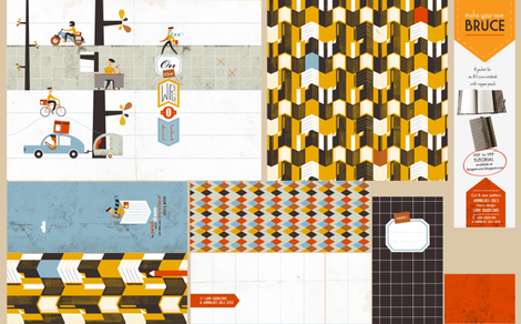 Bruce the notebookjacket fabric by lien_geeroms on Spoonflower - custom fabric