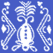 Pineapple Ikat Blue