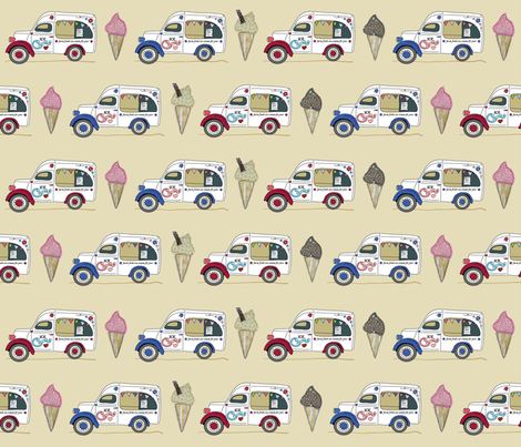 ice_van_RedWhiteBlue fabric by peppermintpatty on Spoonflower - custom fabric
