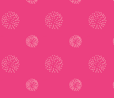 Pomegranate Pom Poms On Pink, ATD 603 fabric by arttreedesigns on Spoonflower - custom fabric