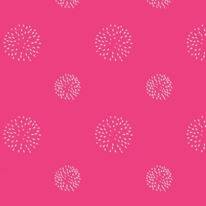 Pomegranate Pom Poms On Pink, ATD 603