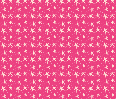 Pomegranate Twinkling Stars, ATD 604 fabric by arttreedesigns on Spoonflower - custom fabric