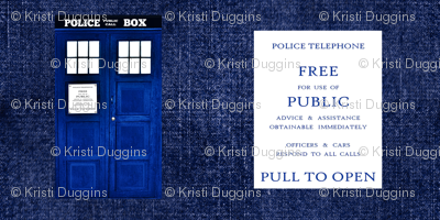 Doctor Who Inspired TARDIS on "Denim"
