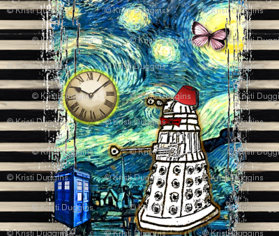 Doctor Who Inspired TARDIS Dalek Collage