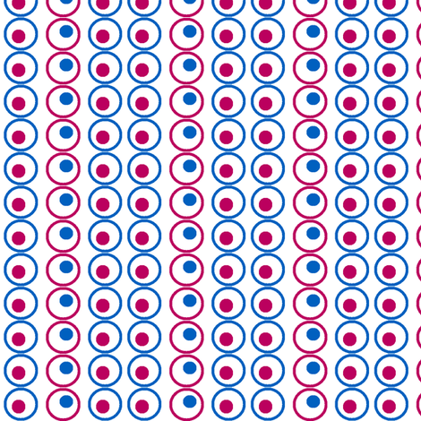 Retro dot on white fabric by momofour09 on Spoonflower - custom fabric