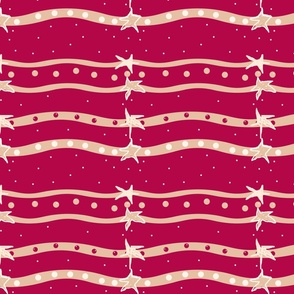 Pomegranate Curvy Lines And Stars, ATD 608