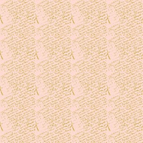 doll house collection, Peach French Script 