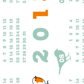 A redbreast among sparrows white (2013 calendar tea towel)