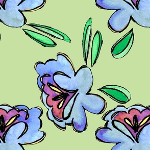 blueflowerscartoon3