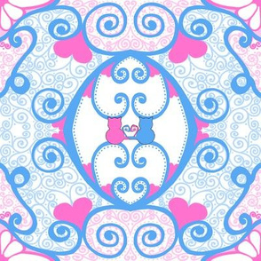 Kitty Hearts: Kitty Curlique - large