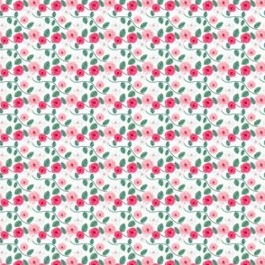 Little roses - Doll fabric sized