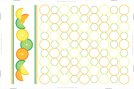 Sunny Citrus Tea Towel fabric by designtrends on Spoonflower - custom fabric