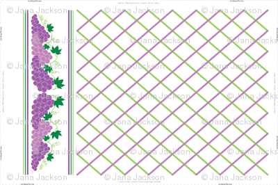 Purple Grapes Tea Towel