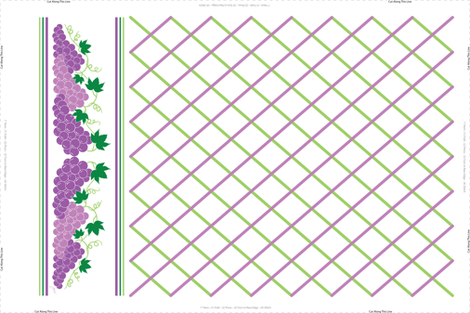 Purple Grapes Tea Towel