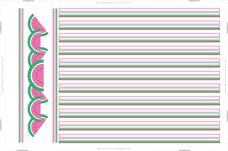 Pink Watermelon Tea Towel