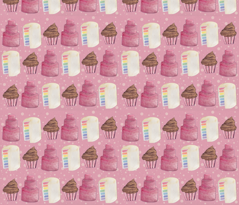 pink_paper_cake fabric by glindabunny on Spoonflower - custom fabric