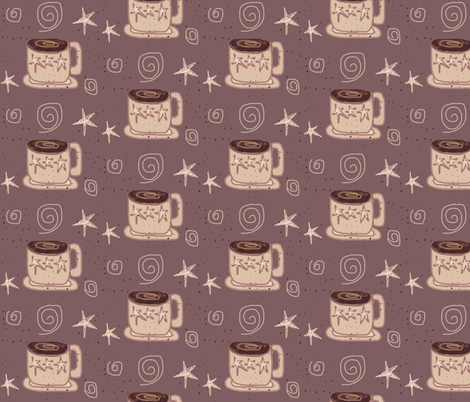 Star Coffee Mugs fabric by arttreedesigns on Spoonflower - custom fabric