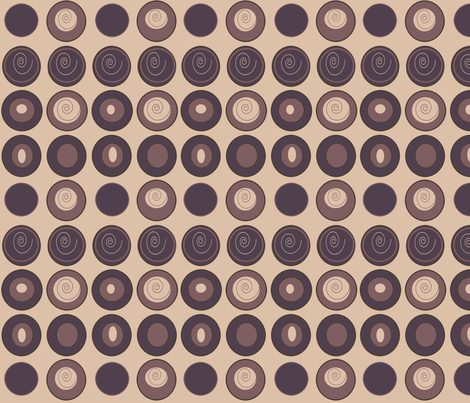 Coffee Beans & Cream fabric by arttreedesigns on Spoonflower - custom fabric