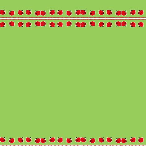 Red Roses on Green  Fabric on July 12, 2012 fabric by _vandecraats on Spoonflower - custom fabric