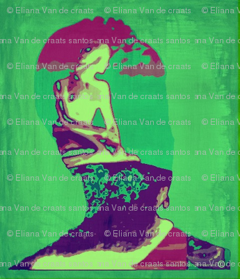 Queen_and_Mermaid_Silk_Painting by evandecraats July 14, 2012