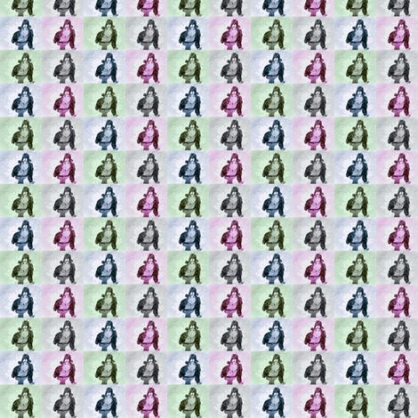 monkey 3 fabric by bamboohoney on Spoonflower - custom fabric