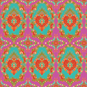 India Teal Repeat
