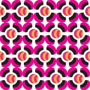 pink and orange dots