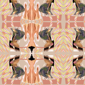 retro cocktail fabric