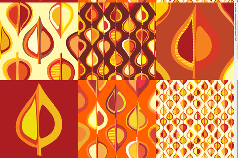Ever-autumn cushion panels fabric by bippidiiboppidii on Spoonflower - custom fabric