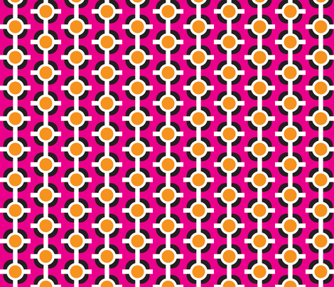 orange dots fabric by bubbledog on Spoonflower - custom fabric