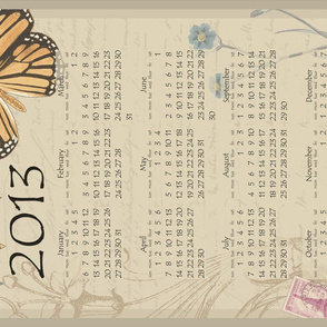 Butterfly calendar 2013