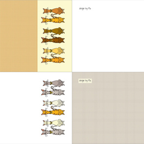 Handsome Cats - 4 tea towels