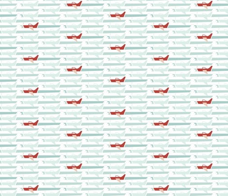 Soaring - Stripe Formation fabric by ttoz on Spoonflower - custom fabric