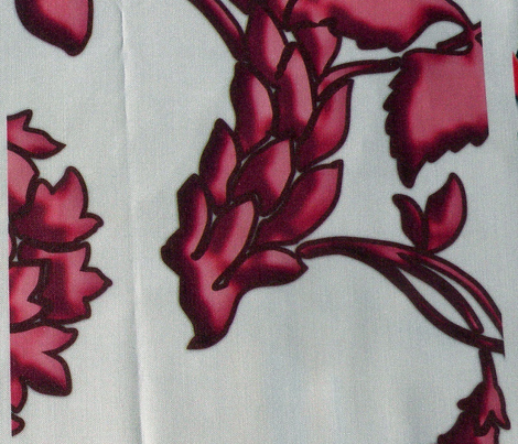 Red Rococo vines, c. 1752