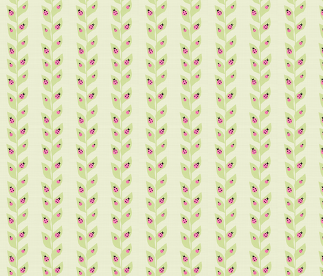 Pink Ladybugs fabric by arttreedesigns on Spoonflower - custom fabric