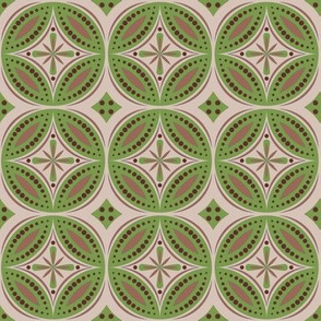 Moroccan Tiles (Olive/Beige)
