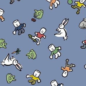 Marshmallow and friends - blue