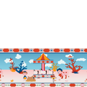 MagicRoundabout Half Yard adult skirts