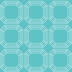Turquoise Asscher