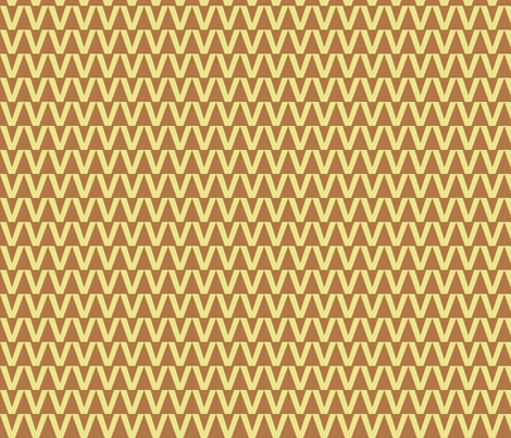 Zigzag Triangles in Carmel fabric by rubydoor on Spoonflower - custom fabric