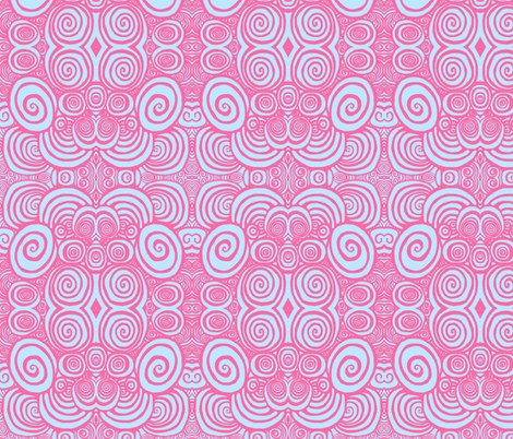 soft lavender_pink_spirals fabric by catherinewise on Spoonflower - custom fabric