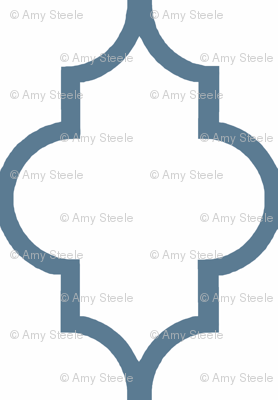 Philipsburg Blue Quatrefoil